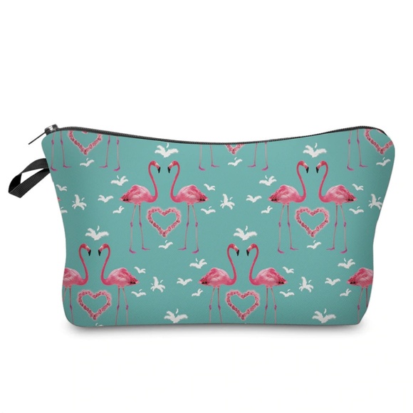 Handbags - Super Cute Flamingo Cosmetic Bag